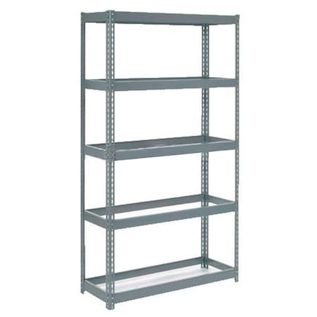 Boltless Extra Heavy Duty Shelving 48W X 18D X 60H, 5 Shelves, No Deck